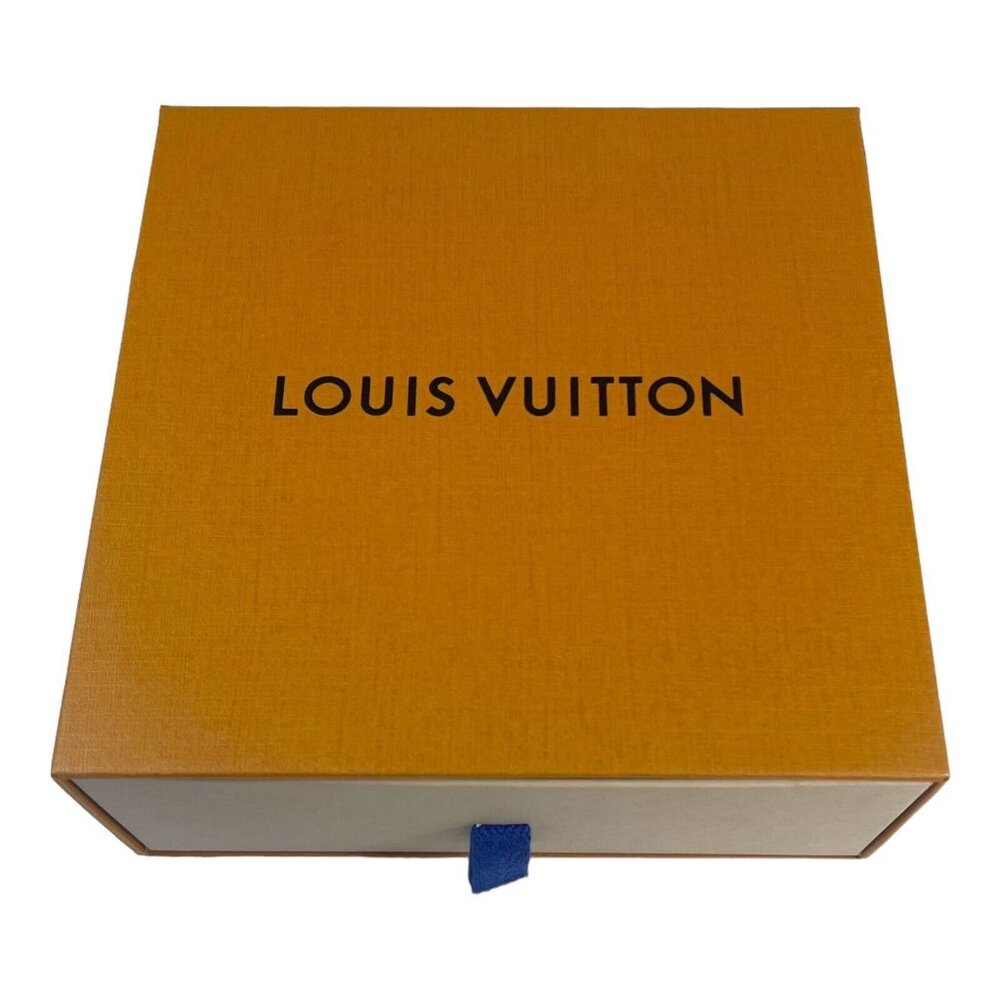 Louis  Vuitton Authentic Empty Gift Box 7x7x3 Purse Wallet Drawer Style Orange